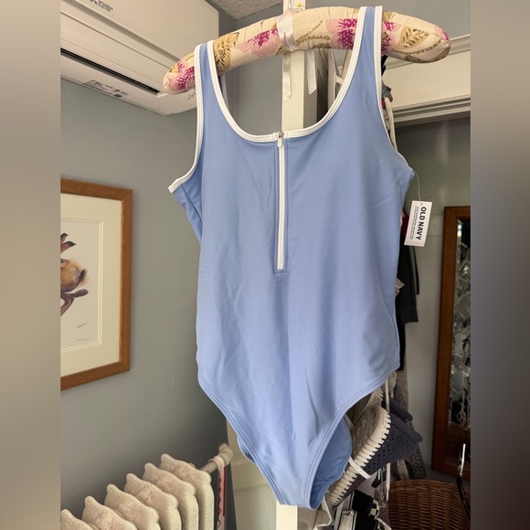 Old Navy Other - Old Navy NWT One Piece Bathing Suit with Zip, scoop back, L . Sporty and Sexy!